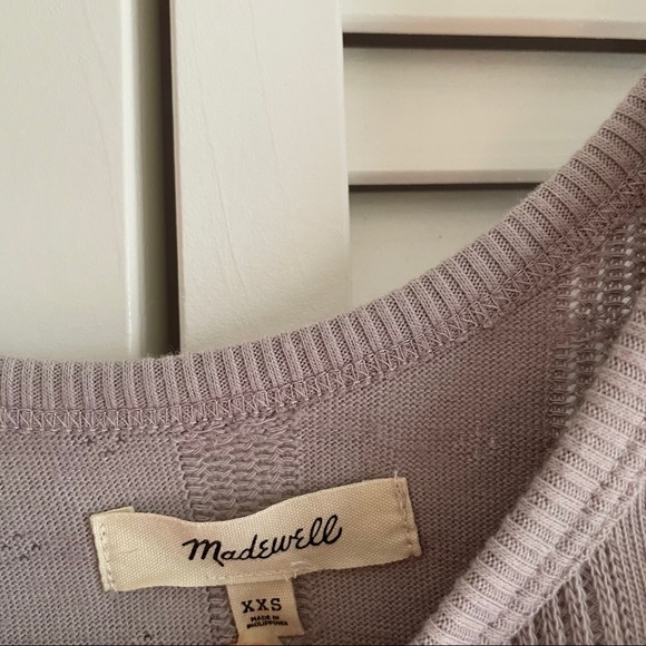 Madewell Pointelle Ribbed Knit Tee Size XXS - Picture 7 of 11
